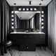 thumbnail image 2 of Lampara De Pared Luz De Camerino Negro 5 Luces., 2 of 6