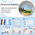 thumbnail image 4 of 4 Sets Needle Felt Starter Set Meadow Felt Painting Kit for Beginners Wool Felting Supplies with Picture Frame Felting Needles Foam Pad Felts Cloth Instruction for DIY Felts Wool Projects Mixed Color, 4 of 9