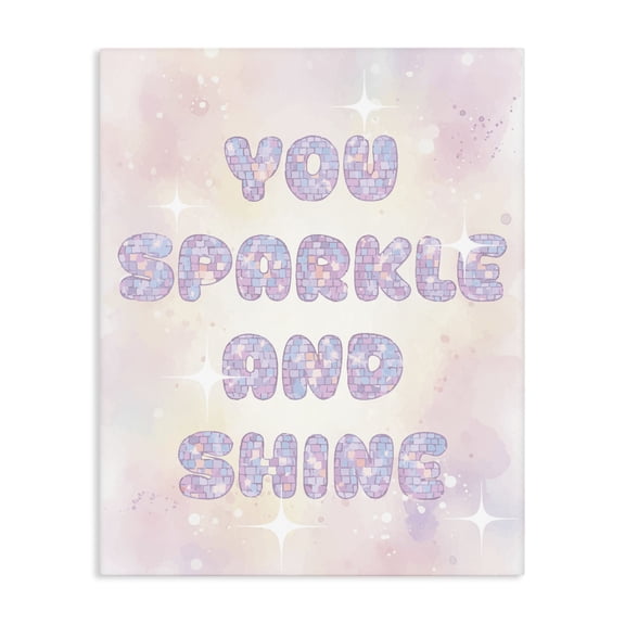 Stupell Industries You Sparkle And Shine Pastels Canvas Wall Art, design by Lil' Rue