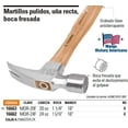 thumbnail image 2 of Martillo Pulido Uña Recta 24 Oz Fresada Truper 16662 Truper MOR-24F, 2 of 2