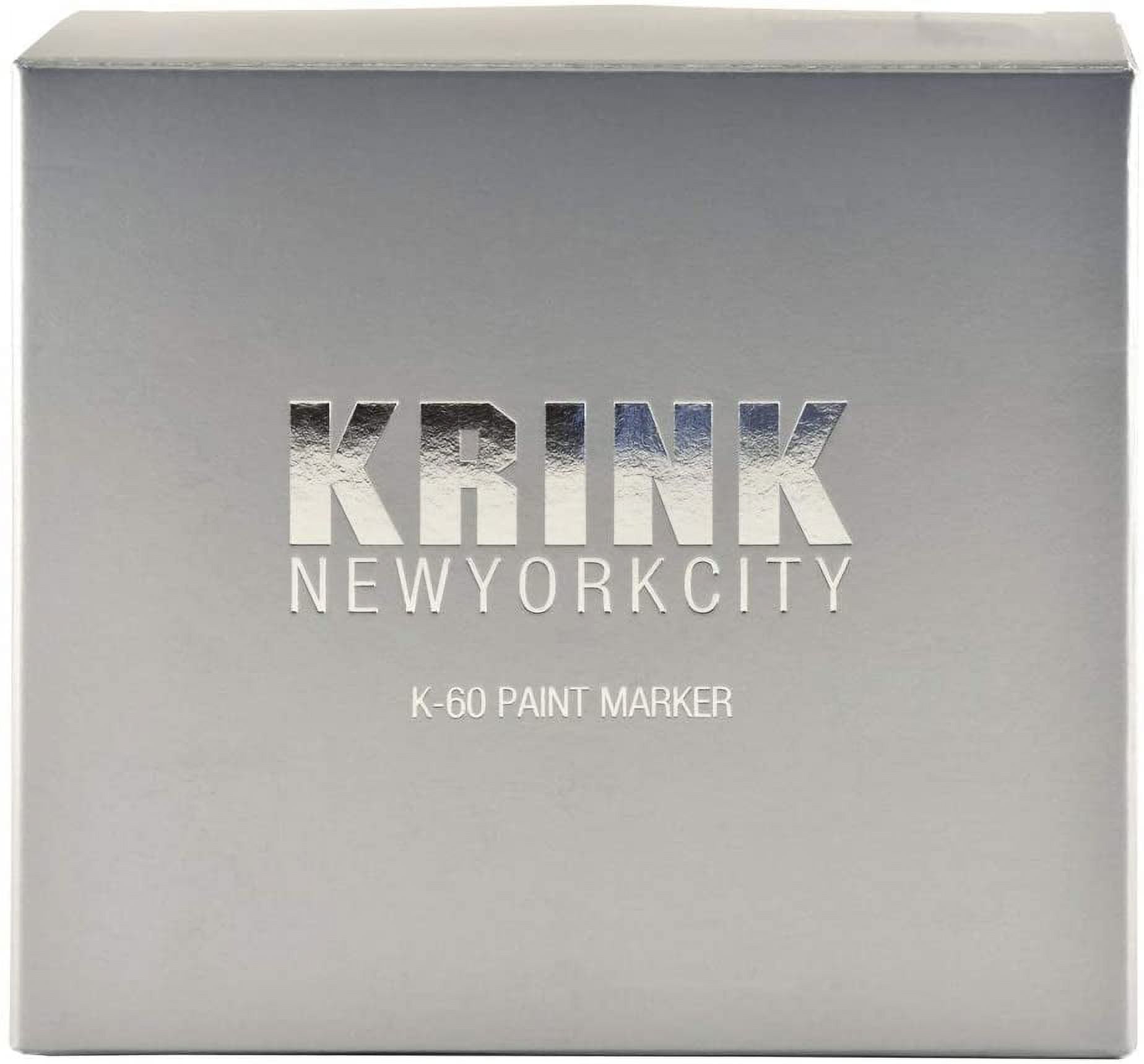 Krink K-60 Black Paint Marker - Vibrant and Opaque Fine Art Graffiti  Markers for Canvas Metal Glass Paper and More - Alcohol-Based Permanent  Graffiti