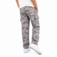 thumbnail image 5 of JAJAHO Kids Boys Cargo Jogger Pants With Multi Pockets Camouflage Casual Drawstring Loose Straight Leg Pants 5-16Y, 5 of 5