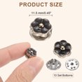thumbnail image 2 of 10 Conjuntos de Botones de Perlas, Botones de Perlas de 11.5 mm Sin Coser, Broches Desmontables para Ropa, Abrigos, Blusas (Blanco), 2 of 7