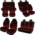 thumbnail image 3 of Uorisanigo Halloween Red Bats 10 Pack Car Seat Covers with Auto Seat Belt Cover Car Water Cup Coaster Steering Wheel Cover Keychains Anti-slip Decorative Auto Interior Suitable for Cars SUVs, 3 of 7