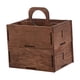 thumbnail image 3 of Organizador de escritorio de madera con compartimentos Organizador de almacenamiento de medios multipropósito Soporte de control remoto para tocador 2 capas con mango, 3 of 9