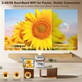 thumbnail image 4 of [Electric Focus] Bolumin 5G WiFi Bluetooth Projector, Native 1080P 12000 LM Full HD Video Projector, Portable Outdoor Movie Projector, 300''Display for for Home Theater, 4 of 6