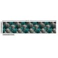 thumbnail image 3 of Ambesonne Tropical Fabric by the Yard Upholstery, Line Exotic Leaves Boho, 1 Yard, Turquoise Charcoal Grey, 3 of 5