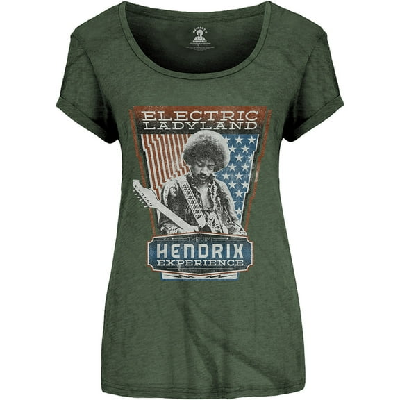 Jimi Hendrix Ladies T-Shirt: Electric Ladyland (Large)