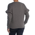 thumbnail image 4 of BUFFALO $70 Womens New 1477 Gray Ruffled Sweater S B+B, 4 of 4