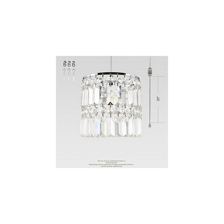 Anye Plug In Single Head K9 Crystal Chandelier European Style Anye Plug In Single Head K9 Crystal Chandelier European Style Pendant Lighting E12 Base Dimmable