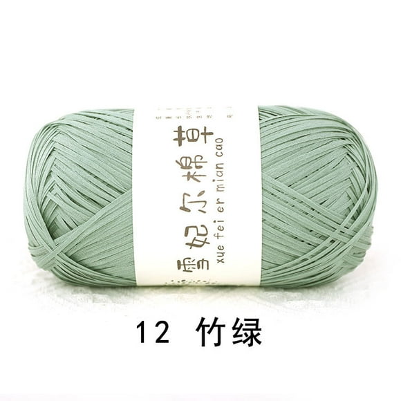 Firefly Hope Fil de Raphia 100G pour Crochet, Fil de Coton Doux pour Crochet Sac/chapeau de Plage d'Été, 503 Yards Fil de Papier Ruban pour Débutants Tricot à la Main Sac à Main, Vert