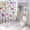 style, variant on Silver Gray Lines Shower Curtain 4 Piece Sets with Non-Slip Rugs Toilet Lid Cover And Bath Mat White And Gray Wavy Lines Waterproof Fabric Bath Curtains for Bathroom Decor Sets