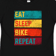 thumbnail image 4 of Inktastic Cyclist Biking Eat Sleep Bike Repeat Boys or Girls Toddler T-Shirt, 4 of 5