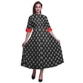 thumbnail image 1 of Bimba Block Women Long Floral Party V NeckÂ&nbsp;DressÂ&nbsp;Front Slit Sleeveless Maxi Gown-X-Small, 1 of 5