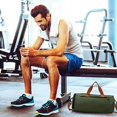 thumbnail image 4 of Bolso pequeño del gimnasio de los deportes Bagweekender bolso de la aptitud para los viajes de los deportes de la natación que se resuelven negro, 4 of 5