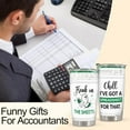 thumbnail image 4 of 20oz Accountant Tumbler Freak In The Sheets Funny Accountant Gifts For Accountant Men Women Coworker Accounting Tumbler with Lid Stainless Steel Insulated Excel Mug Funny Accountant Coffee Mug, 4 of 6