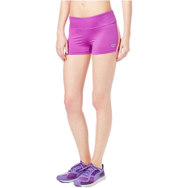 Aeropostale - Pantalones cortos de entrenamiento atléticos para correr a rayas para mujer, morado, extra pequeño