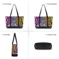 thumbnail image 6 of FORMRS Canvas Laptop Tote Bag for Women with 15.6" Computer Compartments Shoulder Handbag, Green Wavy Plaid, 6 of 7