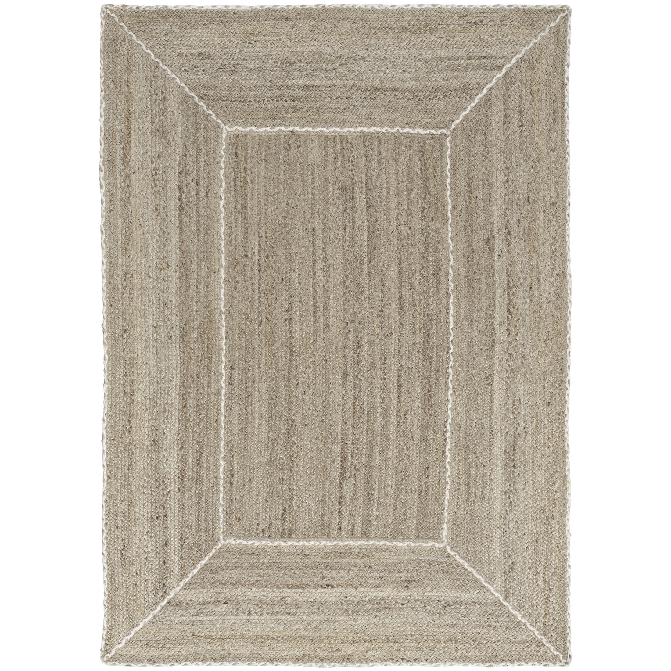 Nourison Terrazzo Jute 4' x 6' Natural Grey Farmhouse Indoor Rug