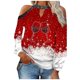 thumbnail image 1 of Camisas Navideñas Para Mujer, Camisetas de Manga Larga, Estampado de Otoño, Farol Erógeno, Jersey Sin Tirantes, Blusa Con Hombros Descubiertos Odeerbi ODB207756, 1 of 5