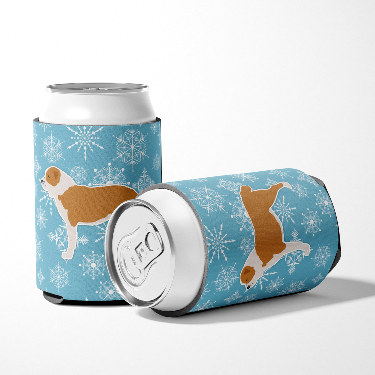 Winter Snowflake Central Asian Shepherd Dog Can or Bottle Hugger