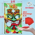 thumbnail image 4 of Novelty Place Hawaii Luau Party Toss Game Set Banner with 4 Bean Bags - Fun Summer Tiki Luau Party Activities, Tropical Carnival Outdoor Games and Decorations, 4 of 7