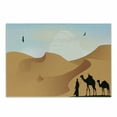 thumbnail image 1 of Dune Cutting Board, Camels and Man Silhouette in the Desert Sandy Hills and Sun Beaming, Decorative Tempered Glass Cutting and Serving Board, in 3 Sizes, by Ambesonne, 1 of 2