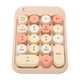 thumbnail image 1 of Teclado Numérico Inalámbrico de color retro de 18 Teclas con Teclas de Acceso Direto para Calculadora de Computeradora, Receptor USB, Portátil, suspensión, 1 of 7
