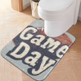 thumbnail image 2 of Yayeee Bath Rug for Bathroom Floor Non Slip Rectangle Fluffy Soft Absorbent Mat, 16"x24", Gray Game Day, 2 of 7