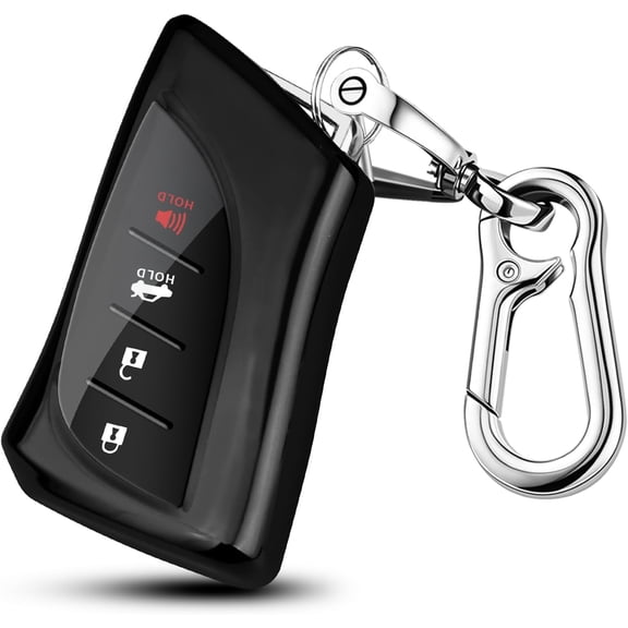 Key Fob Cover Compatible with Lexus ES250 ES350 GX550 LX600 LS500 LC500h NX300h RX350 RX450h UX200 2018-2025 Keychain Case Holder Protector,Black