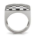 thumbnail image 4 of Luxe Jewelry Designs Women's Stainless Steel Ring With Black Epoxy - Size 7 (Pack of 2), 4 of 4