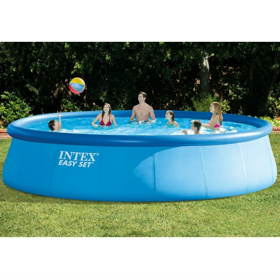 Intex 18' x 48" Easy Set Above Ground Swimming Pool with Filter Pump
