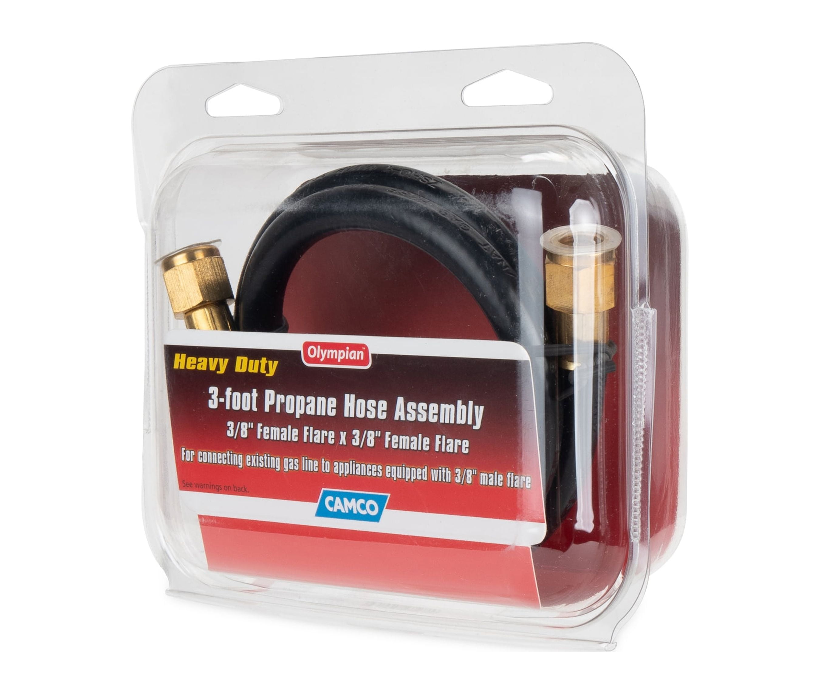 LP Hose-3',3/8" Female Flare x 3/8" Female Flare, Clamshell
