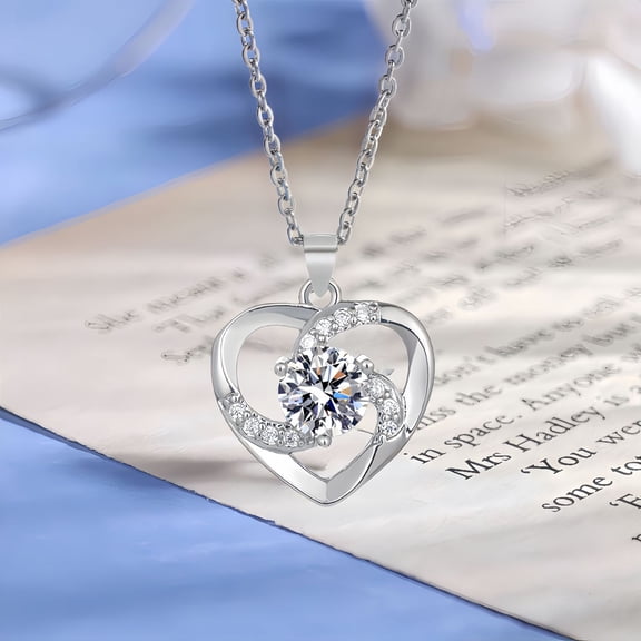 NICKSUN Heart Necklace For Women, Necklace Pendant Birthday Valentine Jewelry Gifts for Her