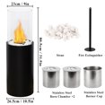 thumbnail image 2 of Vintage Outdoor Candle Lantern, Metal Candle Holder with Tempered Glass, 2 of 10