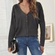 thumbnail image 5 of Moda mujer Casual manga larga sólido largo cárdigan Tops blusa abrigo Fridja  po3988, 5 of 6