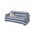 thumbnail image 2 of Navy Blue Striped Couch Cover Sofa Covers 3 Cushion Sectional Couch, Farmhouse Striped Geometric Art Washable Sofa Covers Slipcover Sectional Sofa Cover, Furniture Protector 71"x150", 2 of 9