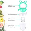 thumbnail image 4 of Tetina Fruta Bebé & Toddler, Chupete Silicona Mordedor A Partir De 3 Meses, Tetina Fruta Bebé Con 3 Tamaños Reemplazo De Tetina Para Fruta, Alimento Complementario, Comida Infantil Adepaton LN-2199-2, 4 of 8
