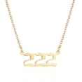 thumbnail image 1 of WREESH Collier Classique Mode Couple avec Numéro d'Or, Accessoires, Pendentif Clavicule, 1 of 3