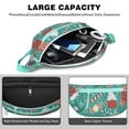 thumbnail image 4 of Fanny Pack Green Christmas Baking Pattern Waist Pack Bag,Running Cross Bag,Waterproof Large Fanny Packs for Women Men for Travel Running Hiking Cycling, 4 of 6