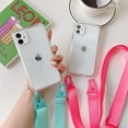 Crossbody Necklace Cord Lanyard Clear Phone Case For iPhone 11 12 13 14 15 16 Pro Max XR X XS 7