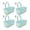 Light Blue, variant on 4 Pcs Large Hanging Flower Pots for Railing Railing Planter Box for Any Balcony, Porch or Deck Countryside Style Window Planter Boxes Are Perfect to Herbs & Flowers for Garden(Light Blue)