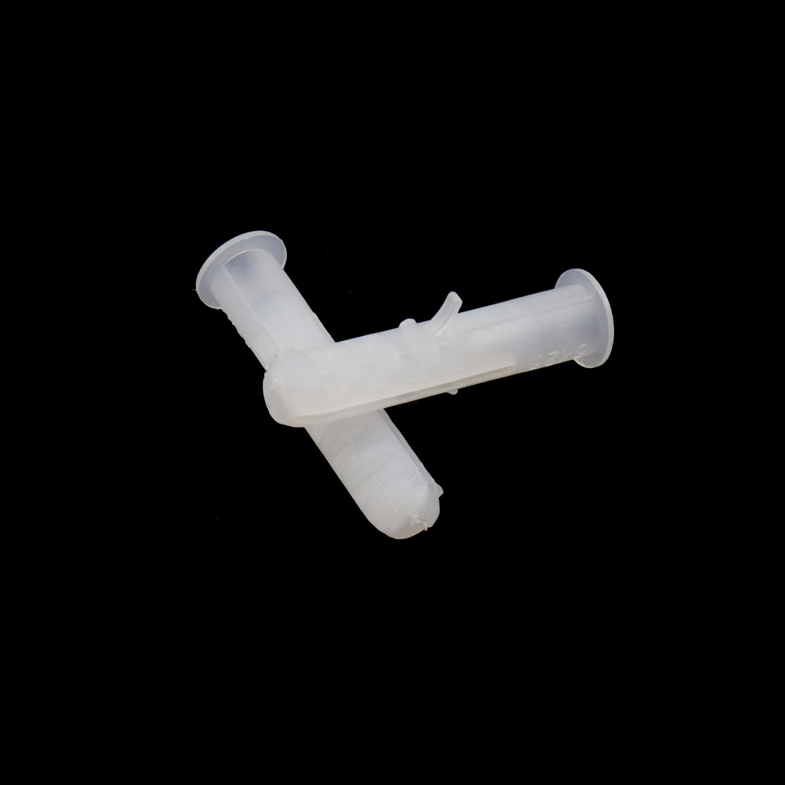 M5 x 25 mm Plastic Drywall Expansion Pipe Drywall Anchors Ribbed Wall Anchors,Pack of 1000