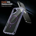 thumbnail image 2 of Dteck for iPhone 16 Plus Case, Compatible with MagSafe, Anti-Yellowing Military-Grade Protection Shockproof Slim Magnetic Phone Sleeve for iPhone 16 Plus,Purple, 2 of 6