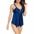 thumbnail image 6 of Kmdttou Bathing Suit for Women Ta Nkini Belly Covering Conservative Beach Split Swimsuit, 6 of 7