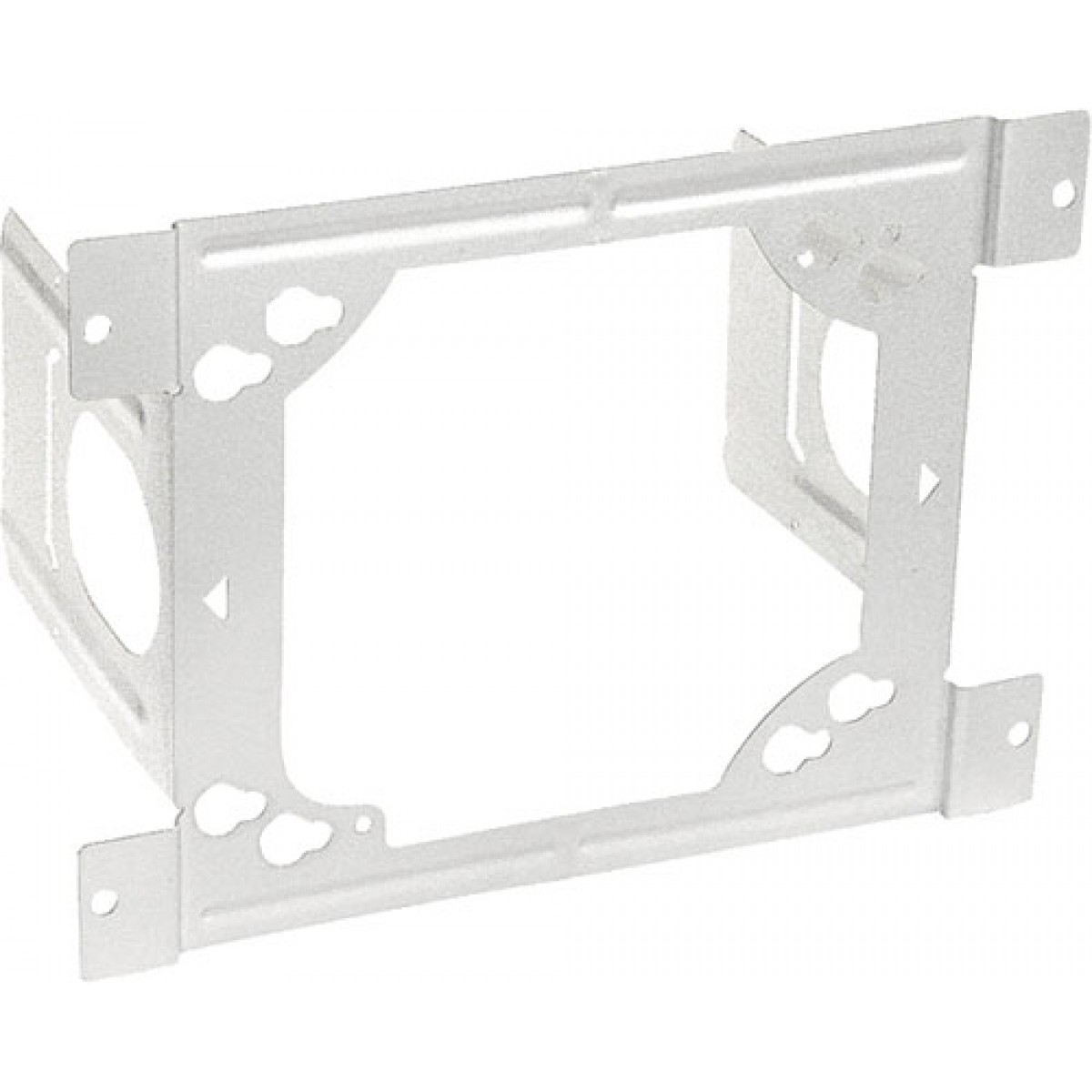 2 Pcs, 6 Square Box Stud Mounting Bracket, 21/2 Or 35/8 In. Stud Wall Depth, Zinc Plated Steel