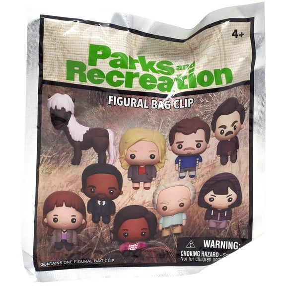 3D Figural Bag Clip Parks & Recreation Mystery Pack (1 RANDOM Figure)