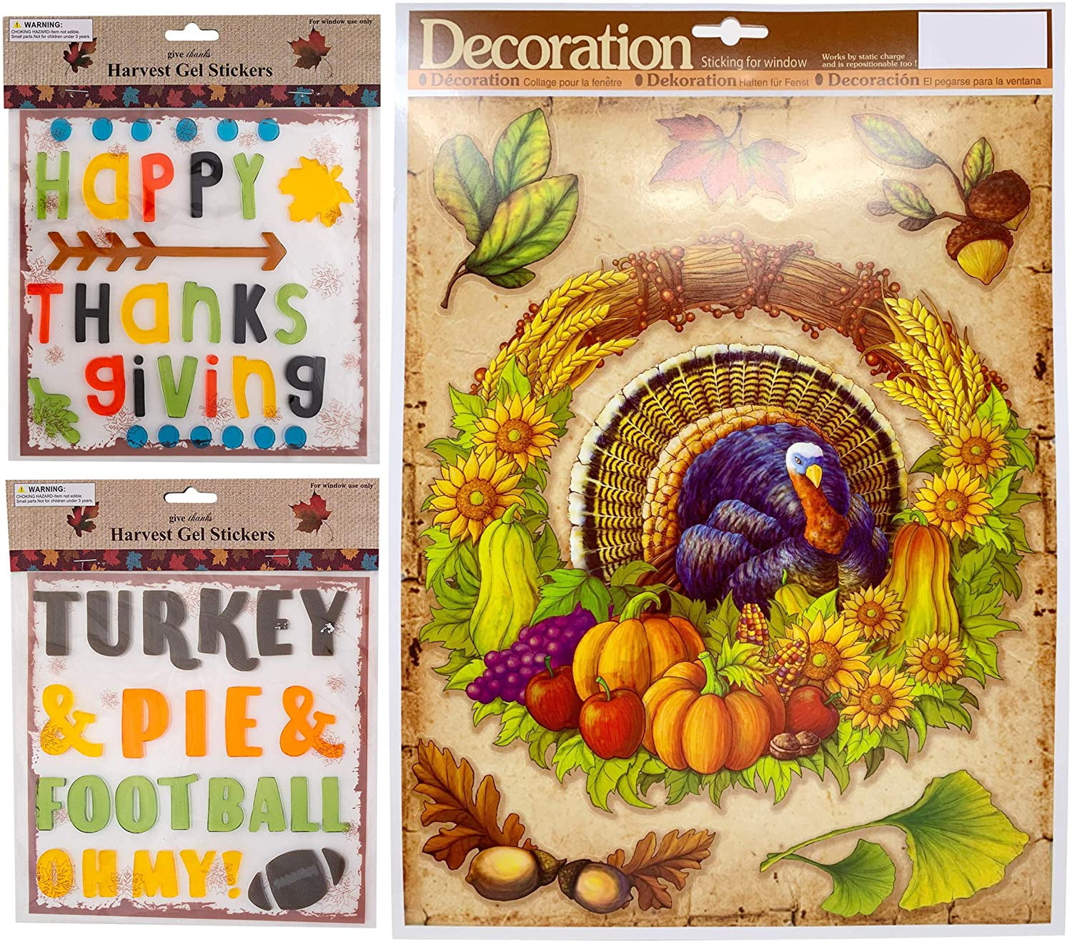 thanksgiving window clings