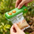 thumbnail image 5 of 2 in 1 Mini Sealer with Cutter,New Handheld Rechargeable Sealer, Crocodile Design Portable Sealing Machine for Chip Snack Small Packages (Green), 5 of 6