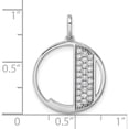 thumbnail image 4 of 14K White Gold Gatsby Diamond Initial J Charm (Width 17.81) - Jbsp, 4 of 5